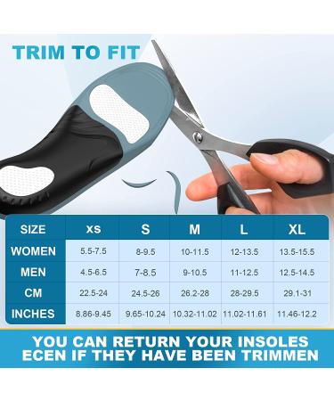Plantar Fasciitis Pain Relief Insoles for Men and Women - Turquoise | Arch Support & Motion Control Inserts for Work Boots - M M Size 9-10.5 / Women 10-11.5 - Buy Online on GoSupps.com