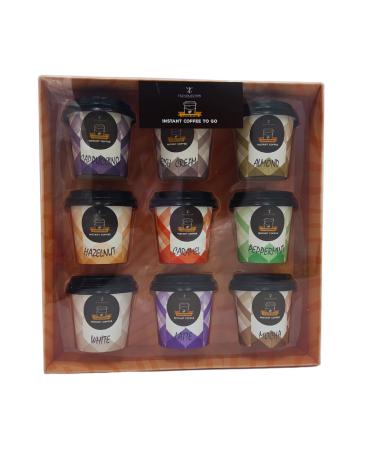 Coffee Gift Set - 9 Pack Flavoured Instant Coffee Travel Cups Takeout - Caramel Cappucino Irish Cream Mocha Coffee &More - Coffee Gifts For Women Men - Coffee Lovers Gifts for Adults Christmas (1) - Buy Online on GoSupps.com