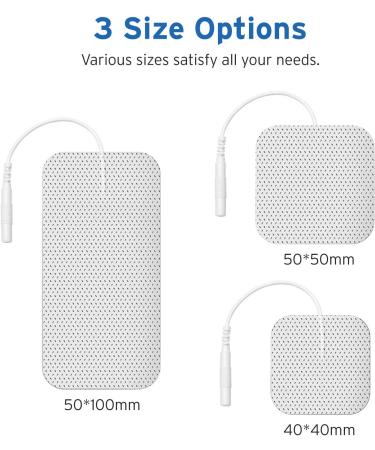 Etekcity TENS Unit Replacement Pads - Pack of 16 | Self-Adhesive & Gel Free Electrodes for Back Pain Relief - Buy Online on GoSupps.com