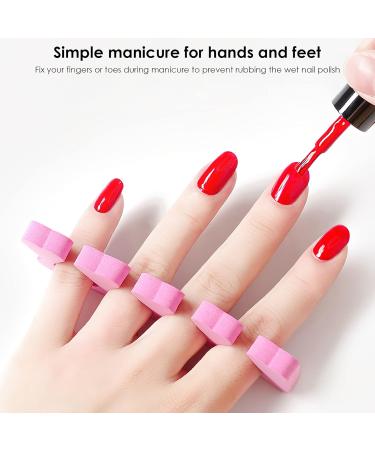 Buy Lasieyo 50 Peach Herz Heart Dividers - Soft Foam Toe Spreader for Nail Polish Nail Art & Pedicure | Cotton Finger Separators - International Shipping Available - Buy Online on GoSupps.com