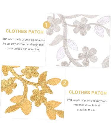 Operitacx 8 Pcs Vine Leaves Cloth Sticker Sew on Patch Kids Tiara Lace Headdress Diy Accessories Clothing Long Assorted Colorx4pcs 26X10.5X0.1CMx4pcs - Buy Online on GoSupps.com