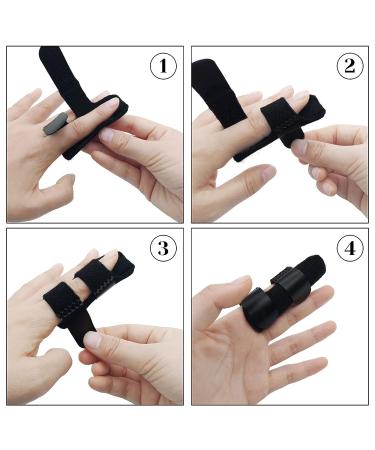 Adjustable Finger Splint Set for Trigger Finger Support - 3 Pcs Trigger Finger Brace for Immobilization & Straightening - Suitable for All Fingers - Buy Online on GoSupps.com