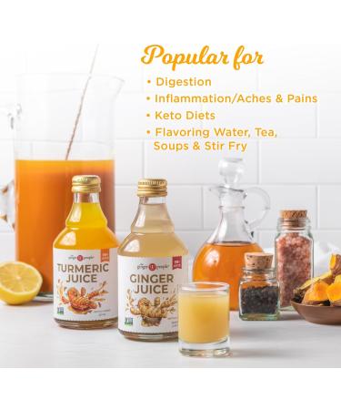 Fiji Turmeric Juice by The Ginger People - 237ml Glass Bottle - Pack of 6 Turmeric 39.5 ml (Pack of 6) - Buy Online on GoSupps.com
