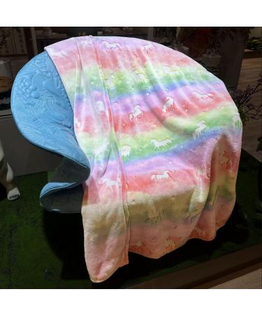 MOYORA Glow In The Dark Dinosaur Throw Blanket - Soft Toy Cozy Flannel Plush - Perfect Birthday Gift for Kids - 50x60 Unicorn - Buy Online on GoSupps.com