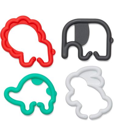 Buy Infantino Teething Ring Animal Parade | 24-Piece BPA-Free Play Set | Safe & Colorful Teething Toys for Babies - Buy Online on GoSupps.com