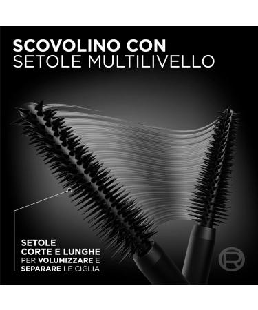 L'Or al Paris Panorama Volumizing Mascara Black Color with Stretchflex Complex Clump-free enlarging effect Suitable for Sensitive Eyes - 2 Mascaras - Buy Online on GoSupps.com