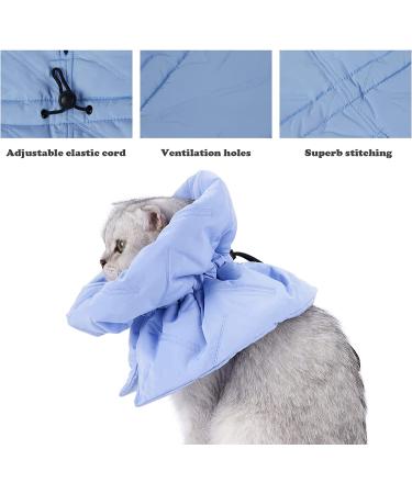 Skymoon Soft Cat Dog Cone Collar | Pet Recovery Comfort Cone Collar - Small Light Blue - Buy Online on GoSupps.com