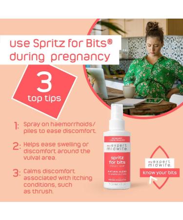 My Expert Midwife Spritz for Bits 150ml - Pregnancy & Postpartum Relief Spray - Buy Online on GoSupps.com