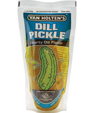 Van Holtens Pickle In-a Pouch Variety Pack - 12 Pickles (3 Kosher Dill, 3 Hot & Spicy, 3 Sour) - Ready to Eat Single Serve Pickles - No Refrigeration Needed - Buy Online on GoSupps.com