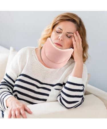 Adjustable Pink Neck Support Collar - Soft Orthopedic Design for Pain Relief & Posture Correction | International Shipping - Buy Online on GoSupps.com