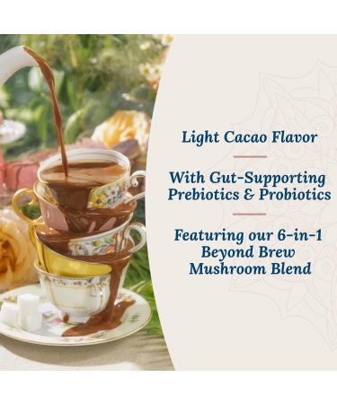 Beyond Brew Mushroom Superfood Coffee | Low Caffeine Healthy Coffee Substitute | With Prebiotics & Probiotics | 30 Servings 7 oz - Live Conscious - Buy Online on GoSupps.com