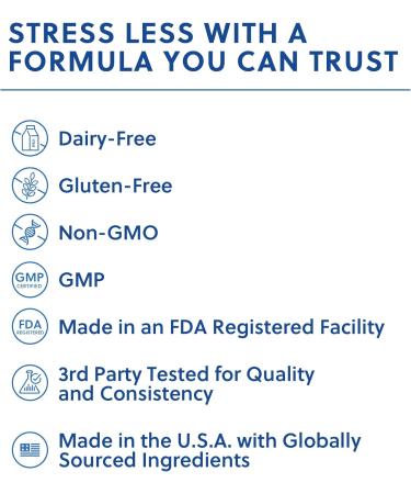 Quick Calm Mood Support Supplement with Ashwagandha L-Theanine Rapid Stress Relief and Relaxation Cortisol Supplement - 60 ct 60 Count (Pack of 1) - Buy Online on GoSupps.com