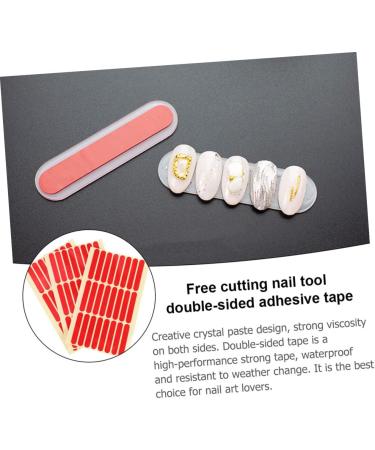 STAHAD 20 Sheets Shear-Free Double-Sided Adhesive Tape Clear Duct Tape Nail Display Stand Rug Tape Nail Display Stands Transparent Double Sided Tape Nail Display Board Tape Nail Tapes Red Redx5pcs 6.2x1x0.1cmx5pcs - Buy Online on GoSupps.com