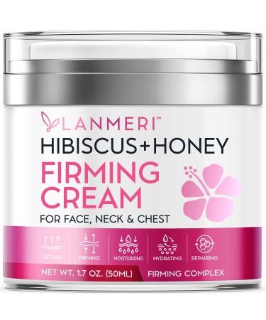 Hibiscus and Honey Firming Cream - Neck Firming Cream - Skin Tightening Cream for Face & Body - Double Chin Reducer - Anti-Wrinkle Facial Moisturizer with Collagen - Formulated with Hibiscus Extract, Honey, Jojoba Oil, and… - Buy Online on GoSupps.com