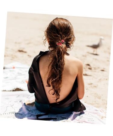 LALAFINA Hair Tie Hair Accessories for Women for Girls Hair Ribbons for Girls Flower Hair Elastics Chiffon Hair Band Womens Scarfs Multi-functional Hair Scrunchies Scarf Scrunchies - Buy Online on GoSupps.com