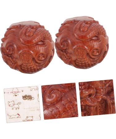 Buy Lurrose Baoding Massage Globe Balls - Relaxation & Meditation Hand Fitness | Portable Wood Massage Balls - Buy Online on GoSupps.com