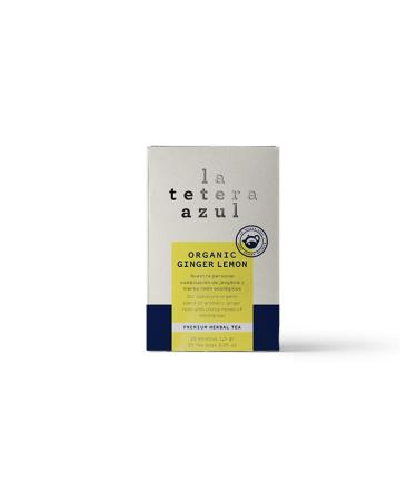 LATETERAZUL LA TETERA AZUL Organic Infusion of Ginger and Lemongrass. Organic Slimming Tea. Organic Ginger Lemon. 20 bags of 1.5 g.