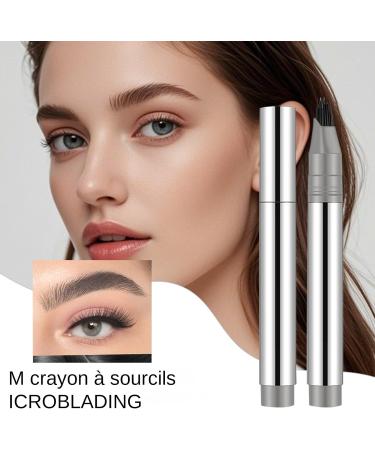  Bexdug Eyebrow Filler Pen - Liquid Eyebrow Pencil with Multi-Pointed Tip Non-Slip Pen Natural Hair Effect Long-Lasting Sweat-Resistant - Buy Online on GoSupps.com