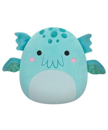 Squishmallows SQCR04087 Theotto-Blue Cthulu 7.5" Add Squad Ultrasoft Stuffed Animal Toy Official Kellytoy Plush Theotto - Blue Cthulu