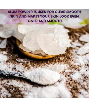 100% Natural Alum Powder for Clear Glowing Skin - 100g | Health Benefits & International Shipping - Buy Online on GoSupps.com