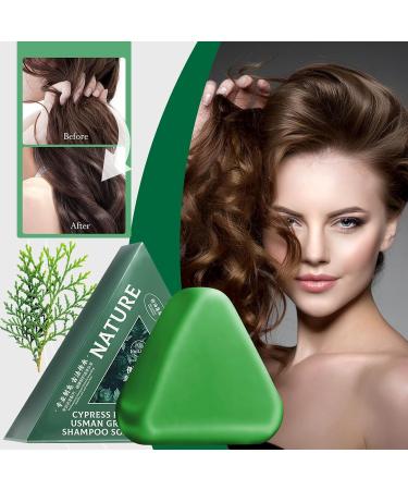  BAInuai Nature Set of 3 triangular shampoos Seven Green Solid Plant-Based Shampoo soothes and strengthens hair for men and women 120g - Buy Online on GoSupps.com