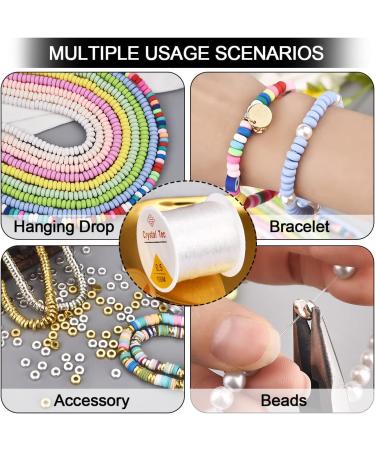 OBSEDE 0.5mm Elastic Cord Beading Thread for Jewelry Making - Round Stretch String Fibre Crafting Cord - Buy Online on GoSupps.com
