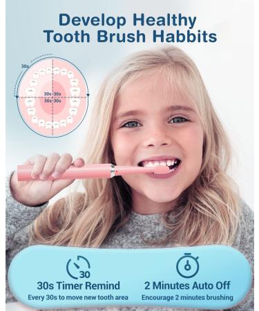 Sonic Rechargeable Kids Electric Toothbrush with 8 Brush Heads - 5 Modes, Smart Timer, Long Battery Life - 9 Piece Set - Buy Online on GoSupps.com