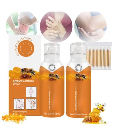 HOPASRISEE Body Therapy Bee Venom Joint & Bone Therapy Spray - Bee Venom Serum Spray Provides for Back Neck Hands Feet (2pcs)
