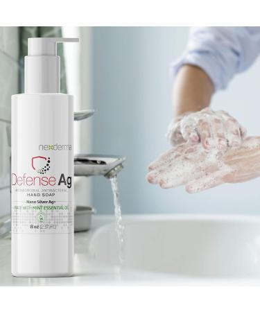 Buy Defense Ag Hand Soap with Silver Oat Extracts Vitamin E & Coconut Oil | Paraben-Free Moisturizing 8oz | Best International Shipping - Buy Online on GoSupps.com