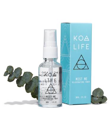 KOA LIFE Mist Me Rejuvenating Toner - Hydrating Facial Mist Spray Anti-Aging Properties Vegan Witch Hazel Eucalyptus Face Spray - 1 FL OZ