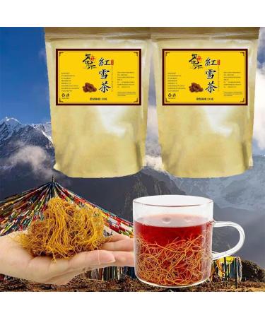 Golden Silk Red Snow Tea Qinghai-Tibet Plateau Natural Black Snow Tea 50g/Bag Chinese Tea Bags (2pcs) - Buy Online on GoSupps.com