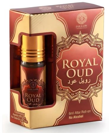 SOFTIZ F.ollow Fragrancees Royall Oud Original White Oud Premium Arabic Attar Floral Aromatic & Woody Soothing Fragrance Long Lasting Roll on Itra For Men Women 6ml