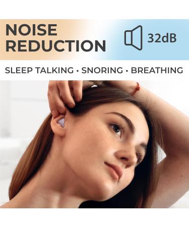 PQ Wax Ear Plugs for Sleep - 6 Silicone Noise Cancelling Earplugs for Sleeping & Swimming Protect Ears with 32 Db Sound Blocking Multi-Colored Pack - Buy Online on GoSupps.com