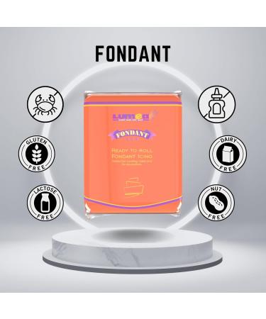 Dekozauber24 Premium Fondant 500g - Edible Soft & Flexible Cake Decoration in 17 Colors (Orange) | International Shipping Available - Buy Online on GoSupps.com