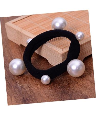 FRCOLOR Pearl Hair Ties wedding hair tie ponytail ponytail ties ponytail holders bead hair tie hair rope ponytail hair ponytail for women Hair Accessories towel pearl Pearl Hair Tie - Buy Online on GoSupps.com