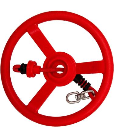 Ninja Wheel Obstacle for Kids - Hanging Monkey Wheel for Warrior Course with Swivel Slackline Spinner Attachment - Buy Online on GoSupps.com