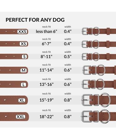 Collardirect Handmade Soft Padded Round Leather Dog Collar | Adjustable & Stylish for Small to Large Dogs - Multiple Colors Available - Buy Online on GoSupps.com