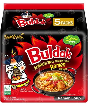 Samyang Buldak Stew Type Hot Chicken Noodle Challenge Ramen (Pack of 40) by CNMART - Buy Online on GoSupps.com