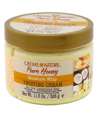 Creme Of Nature Pure Honey Twisting Cream 11.5 Ounce Jar (340ml) (3 Pack)