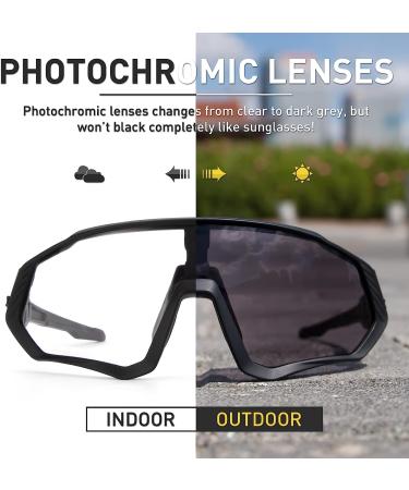 KAPVOE Photochromic Cycling Glasses | Men Women Mountain Bike Sunglasses - Buy Online on GoSupps.com