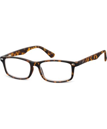 Montana Eyewear Sunoptic MR83A reading glasses in Havana - strength +3.50 including soft case Havana + 3.50 dpt
