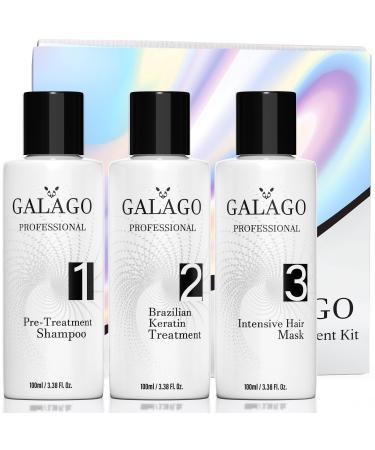 Brazilian Keratin Treatment Kit Keratina Brasilena - 3.4oz 100ml Imported From Brazil, Keratin Hair Treatment Straightening and Smoothing Kit | Keratina Para Alisar El Pelo Brazilian | Blowout At Home Keratin Treatment