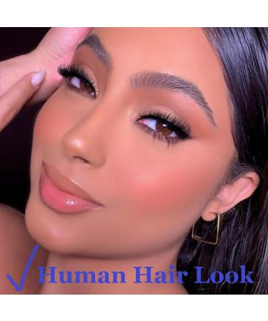 HeyAlice 5D Mink Cat Eye False Eyelashes 15mm - 7 Pairs Short Natural Look Extension - H07 Human Hair Style - Buy Online on GoSupps.com