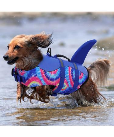 Buy Cit toile Shark Dog Life Jacket - Safe & Light Vest with Handle for Small to XXL Dogs - Reflective & Stylish for Water Sports - Buy Online on GoSupps.com
