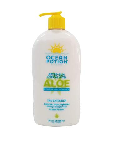 Ocean Potion After Sun Lotion with Aloe Tan Extender 20.5 Ounce Bottle Pack of 2
