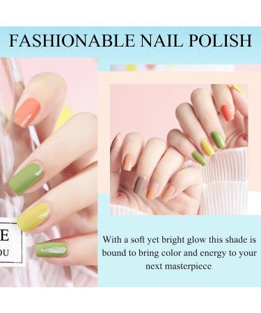 TBeautfave 8Pcs Nail Polish Set Cool Nail Varnish Sets Quick Dry&Long Lasting Glitter Nude Nail Polish Water Based Natural Nail Varnish Sets for Women DIY Nail Art - No Need Cure 04Sweet - Buy Online on GoSupps.com