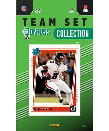 Atlanta Falcons 2021 Donruss Factory Sealed Team Set with a Rated Rookie Card of Kyle Pitts #260