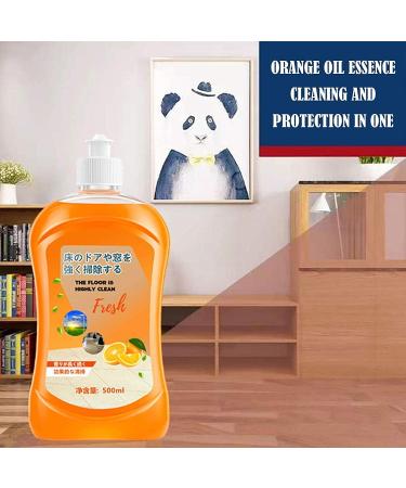 17.6 oz/500ml Hardwood Floor Cleaner Powerful Decontamination Floor Cleaner Wood Floor Cleaning Cleaner Polishing Brightening Tile Cleaner (2PCS Sweet Orange) 2PCS Sweet orange - Buy Online on GoSupps.com