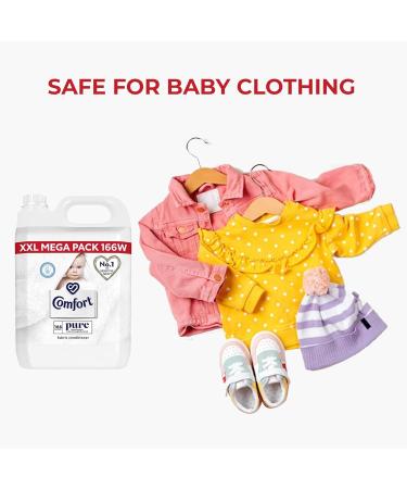 Comfort Pure Fabric Conditioner Odour Protection Fabric Softener Stay Fresh Technology Household Supplies Laundry Conditioner(XXL Pack 166 Washes 5L Clothes Freshener by Direct Mart) - Buy Online on GoSupps.com