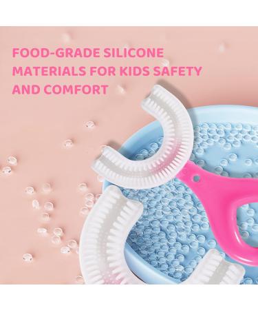 Kids U-Shaped Toothbrush - Soft Silicone 360 Cleaning Design for Ages 2-6 | Toddler Oral Care - Buy Online on GoSupps.com